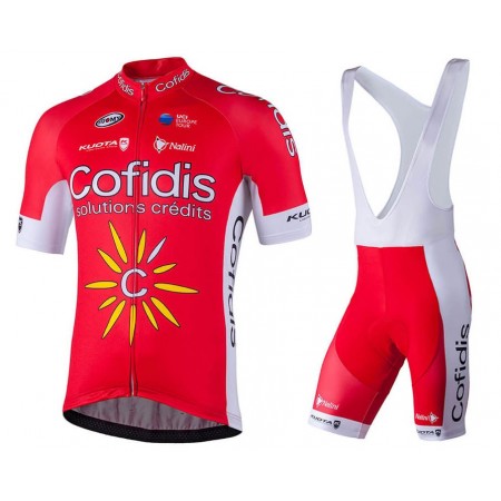 Tenue Cycliste et Cuissard à Bretelles 2018 Cofidis Pro Team N001